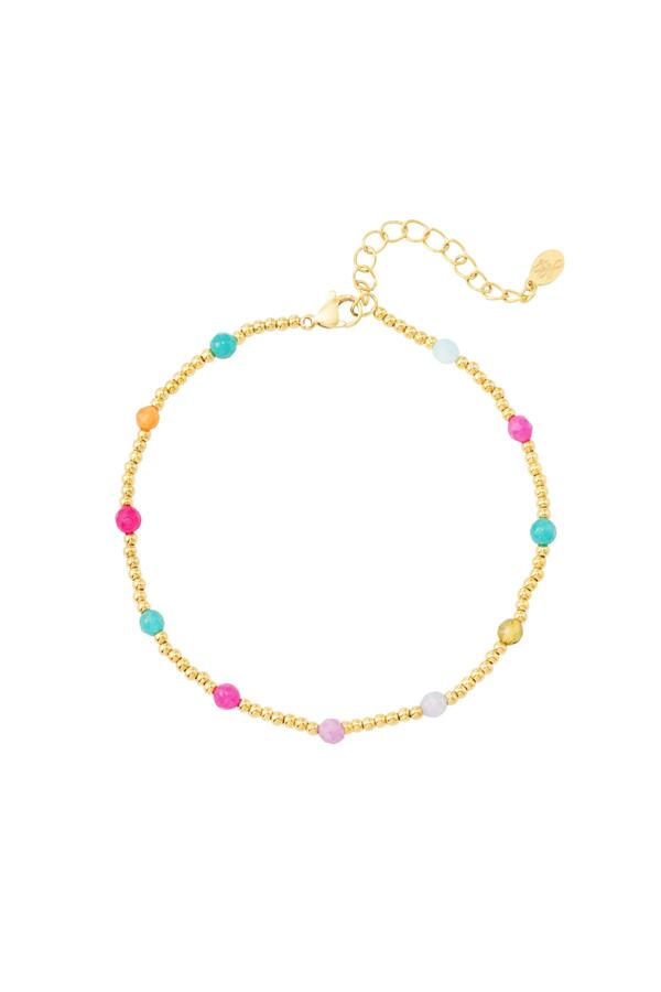 Anklet Coloured beads