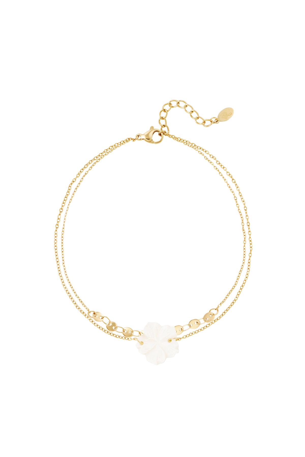 Flower anklet - beach collection