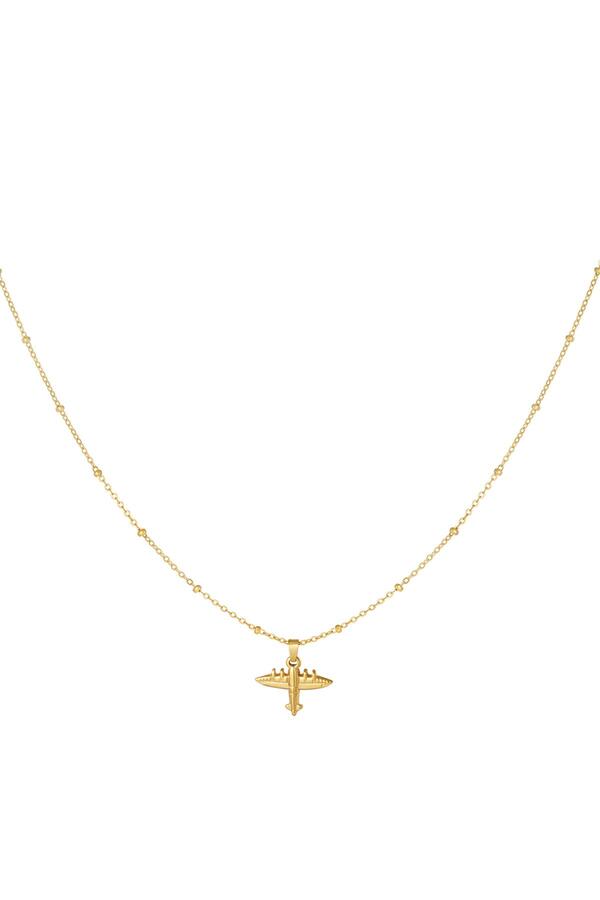Necklace with airplane charm