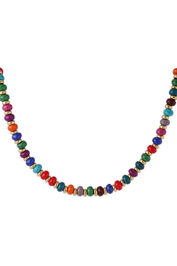 Necklace colored stones