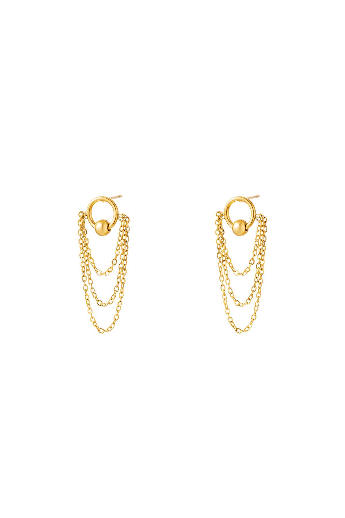 Stainless steel earrings chains