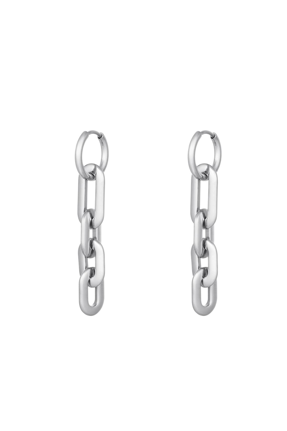 Yehwang Chain link earrings Silver Wholesale