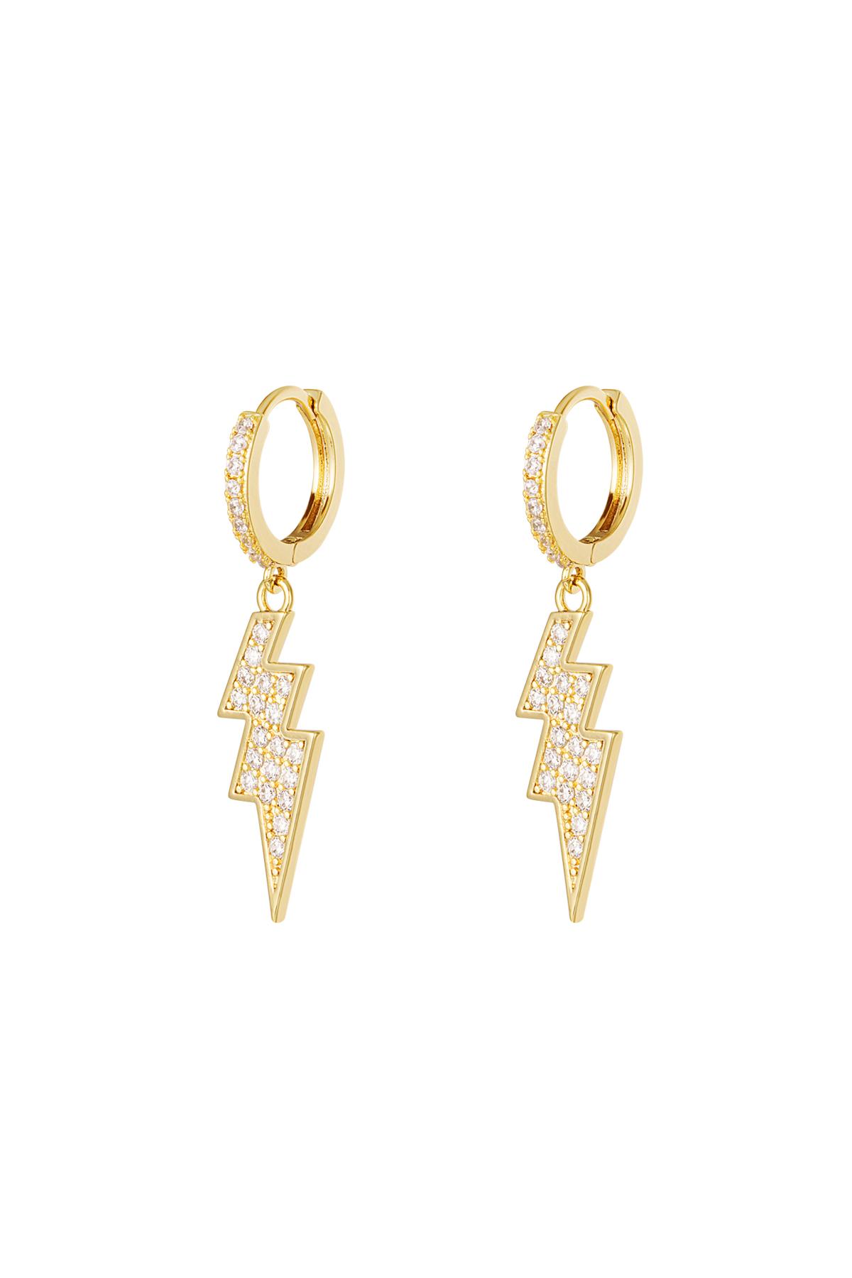 Lightning bolt earrings - Sparkle collection
