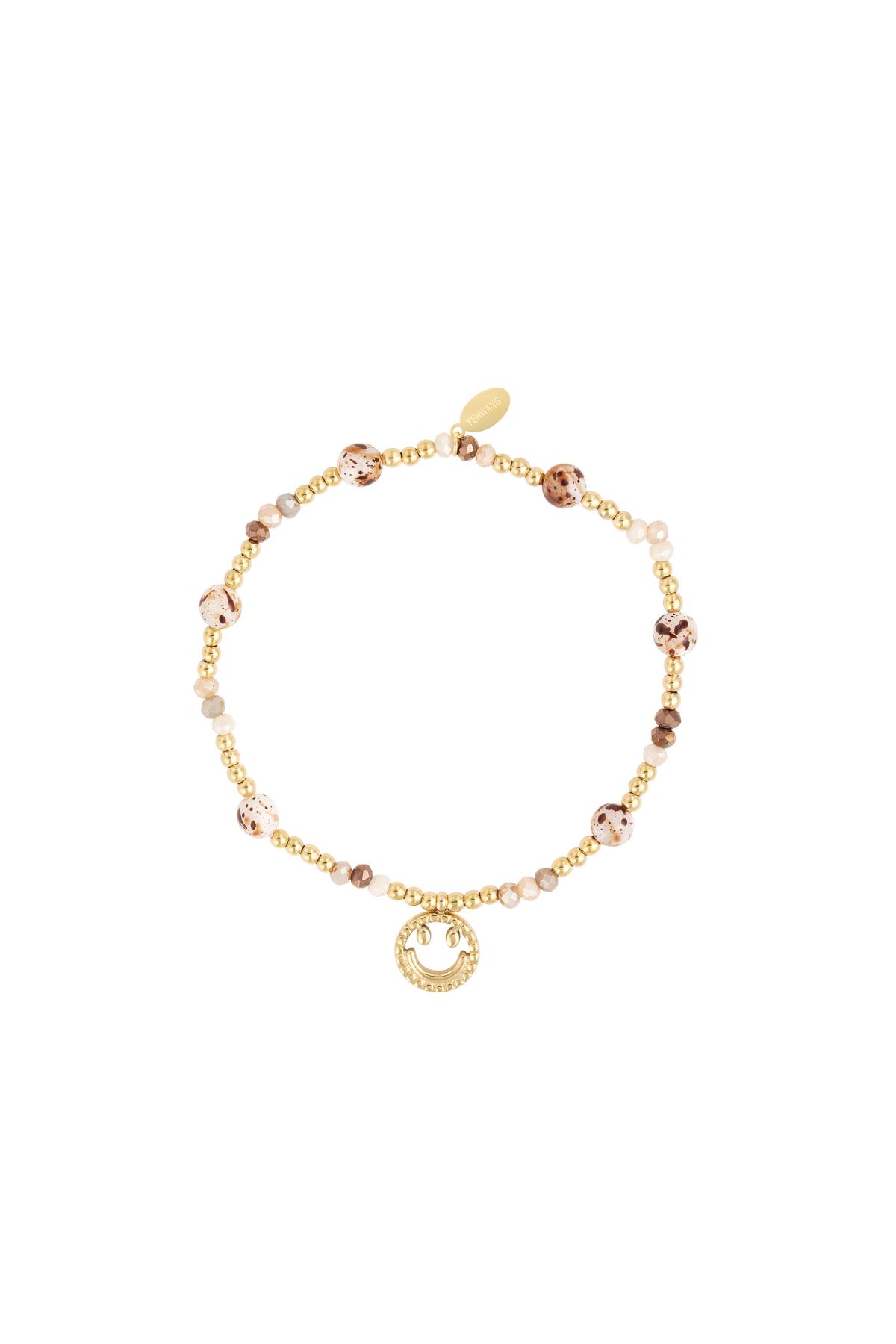 Bracelet beads with smiley